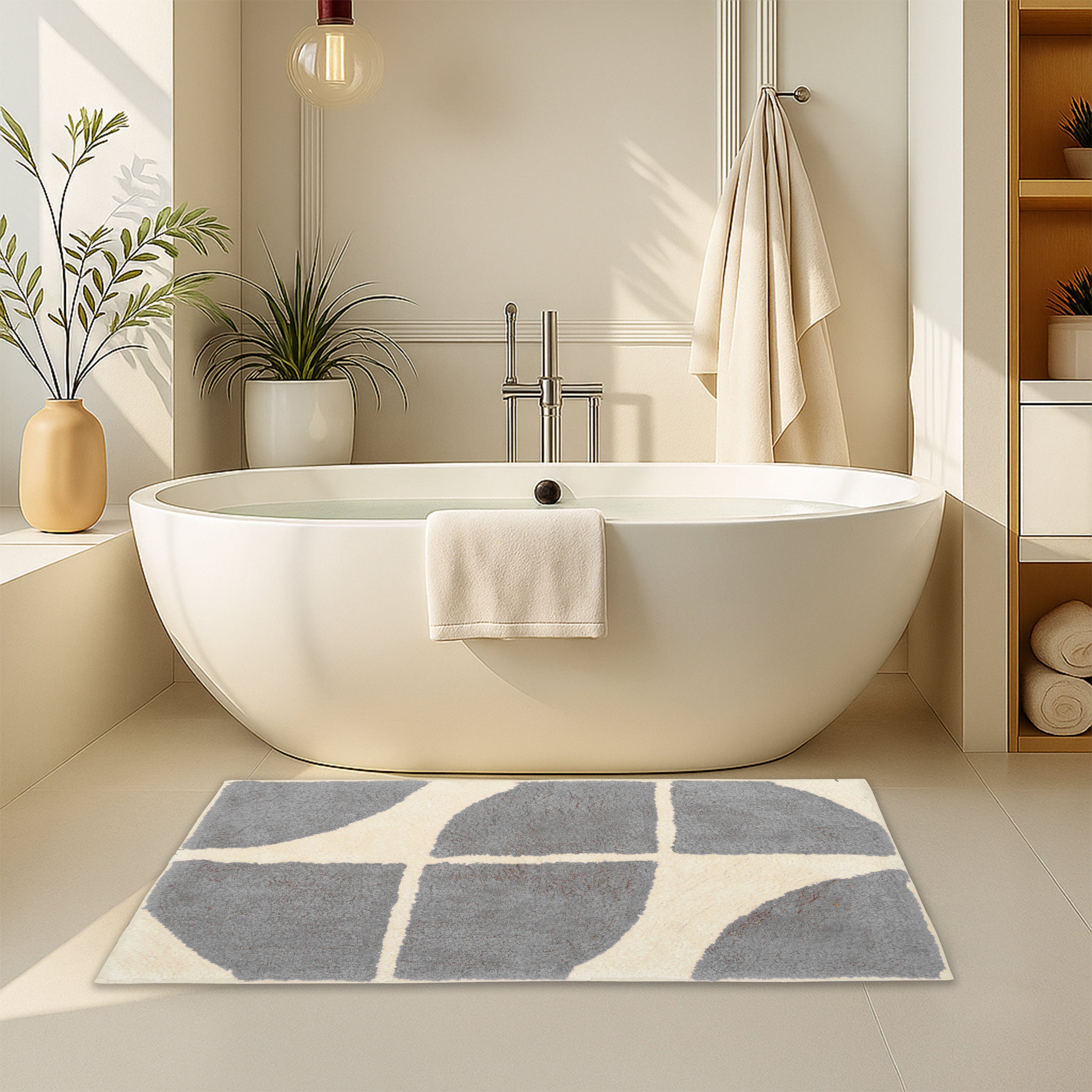 Bath Mat Non Slip Backing Super Soft Water Absorbent