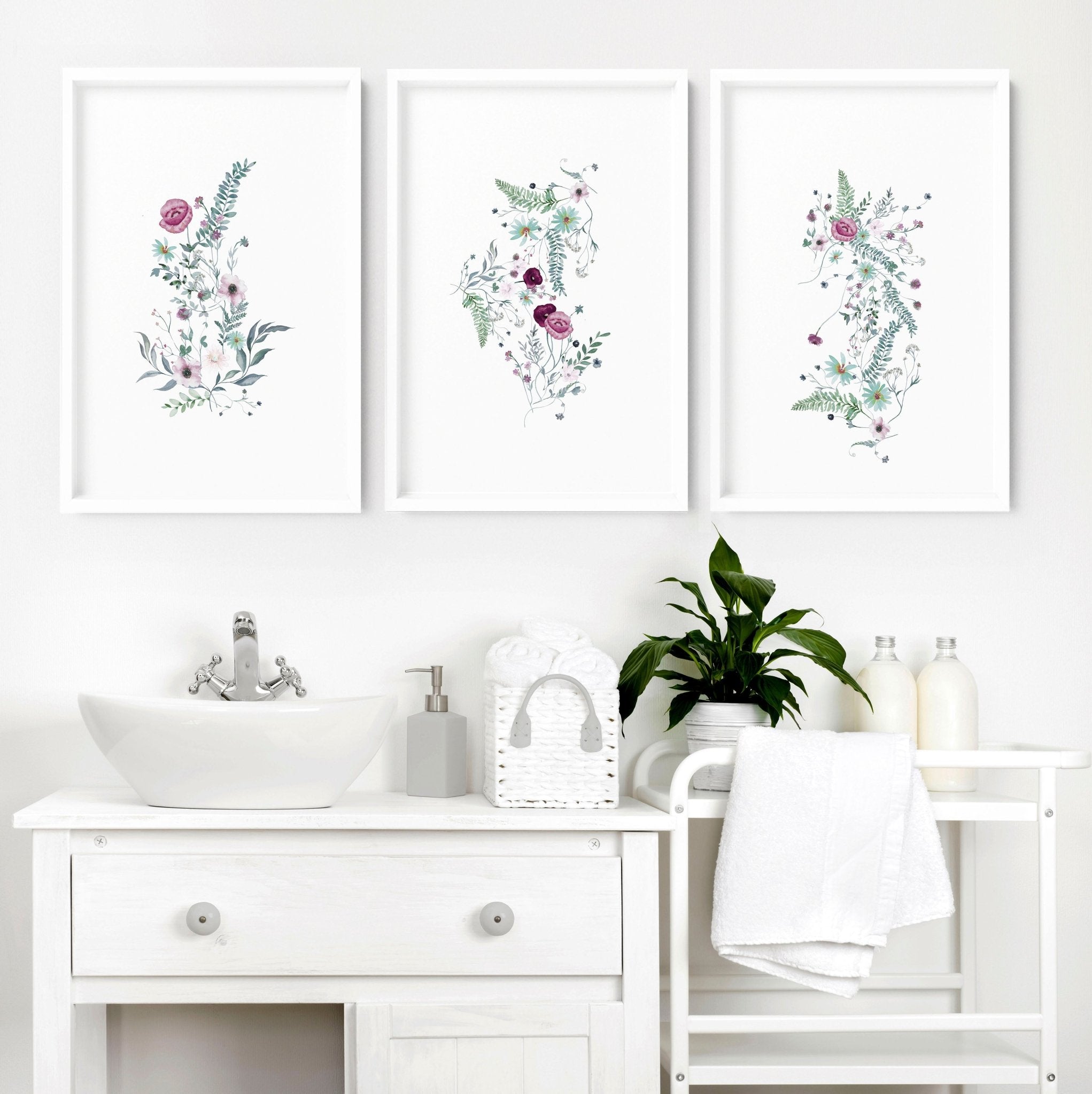 3 Shabby Chic Art Prints