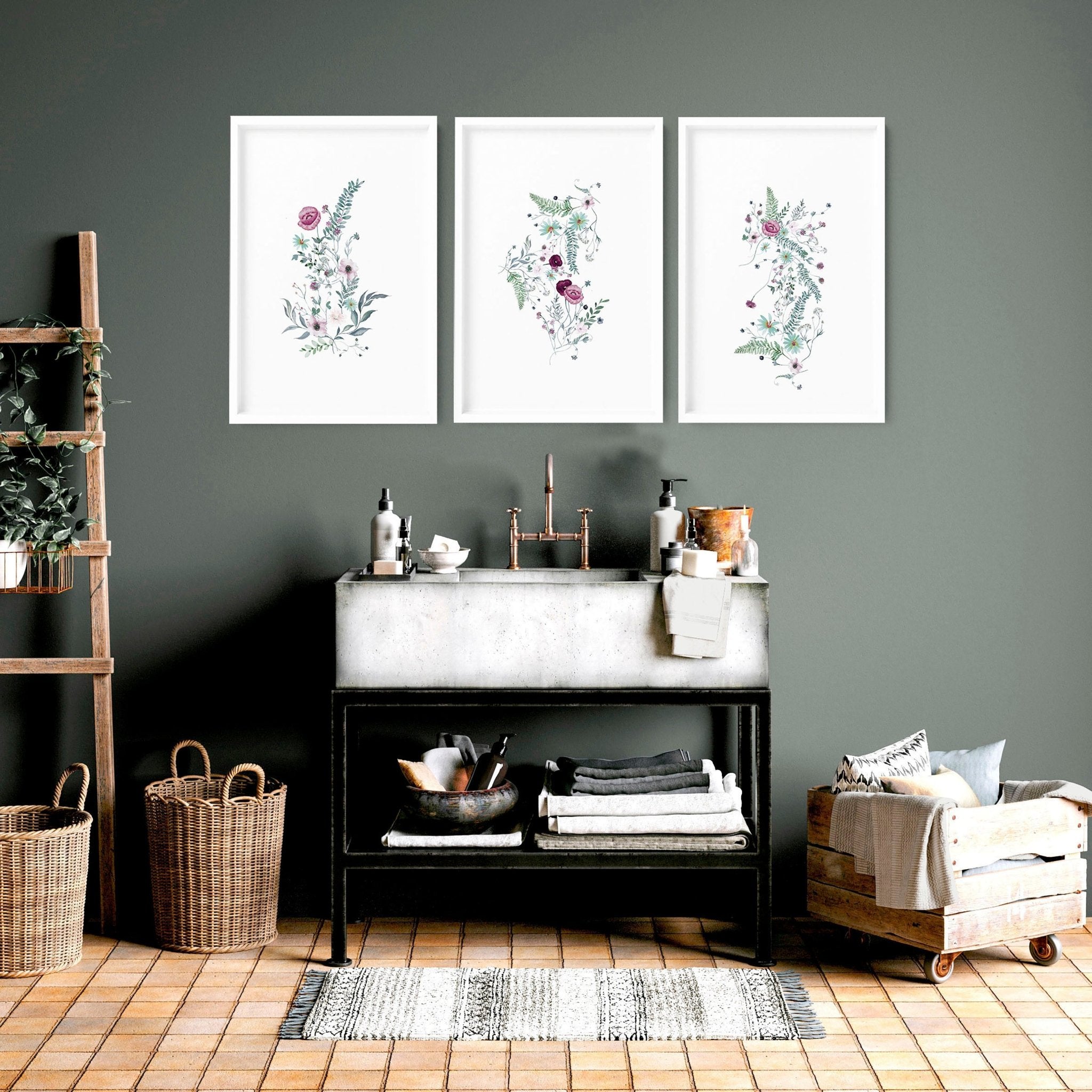 3 Shabby Chic Art Prints